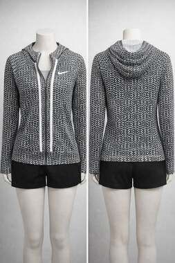 Nike Girls Tech Fleece Graphic Full Zip Hoodie Jacket Size L